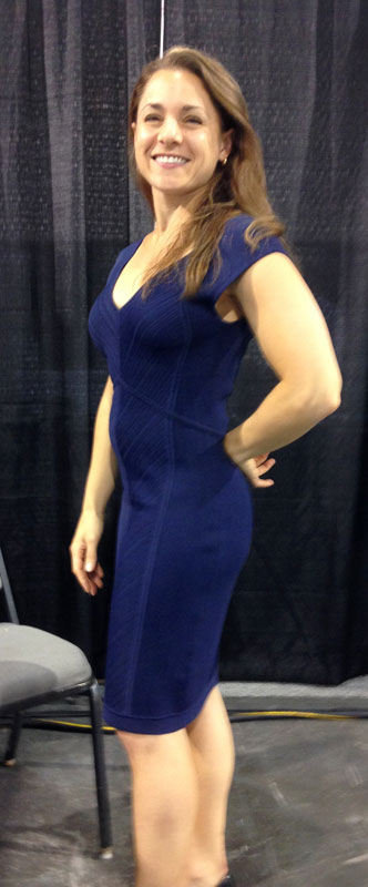 Wedding MBA 2014: Stephanie just before hitting the stage at the Wedding MBA.