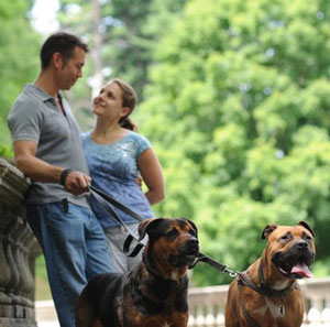 Stephanie and her husband Jeff with their two lovelies