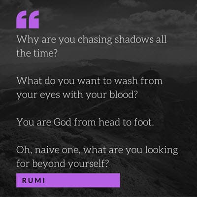 Chasing Shadows Rumi