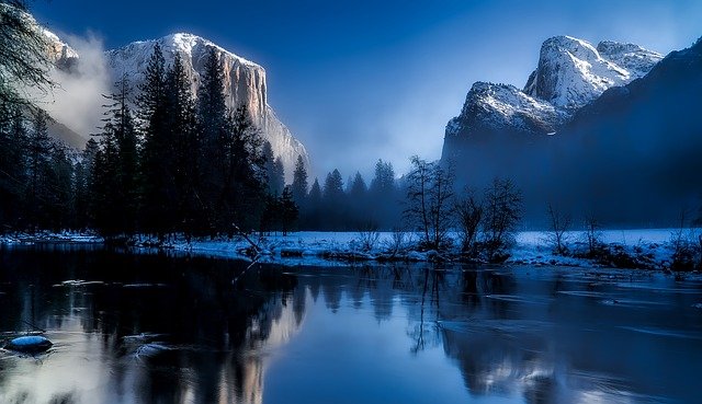 winter mountain landscape