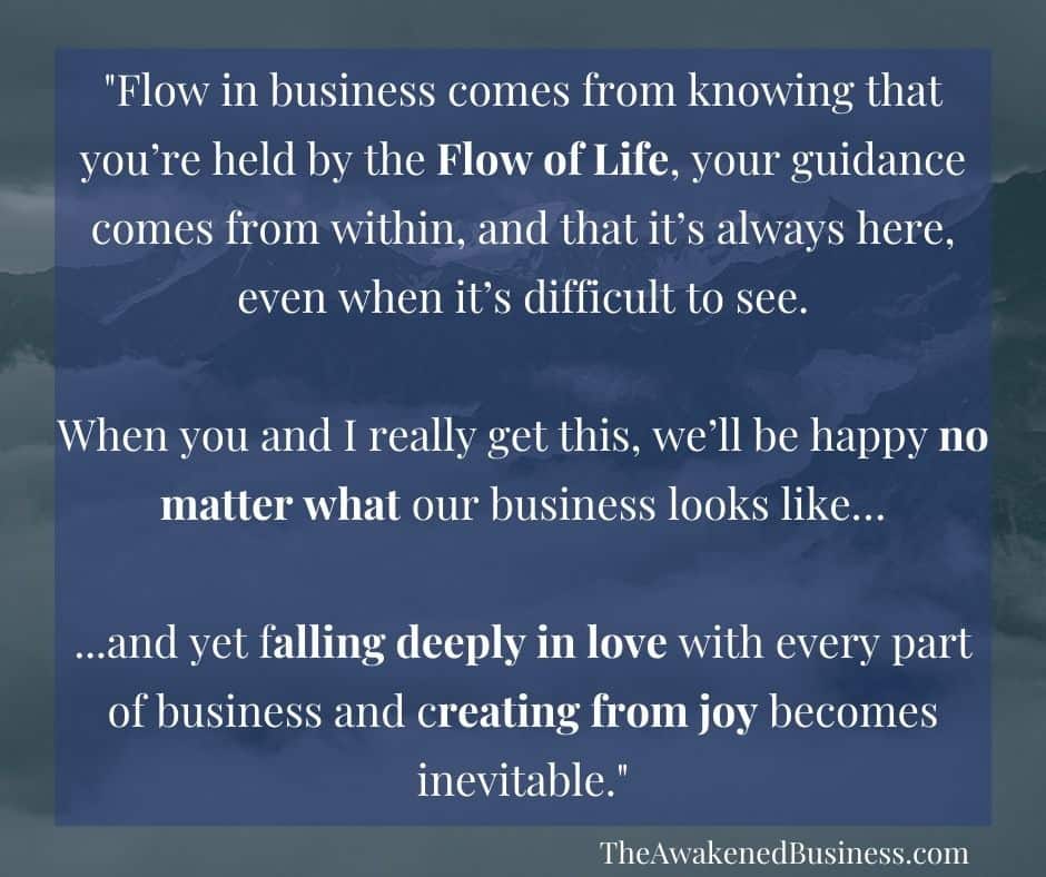 Flow in Business from Flow of Life