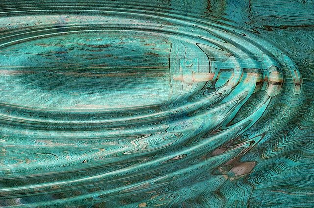 ripples in pool of water