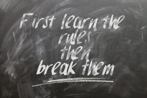 break the rules blackboard