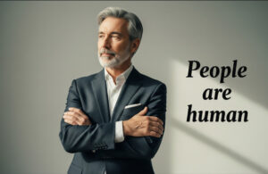 a man hands in his chest