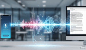 Smartphone audio to script