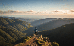 man on a cliff