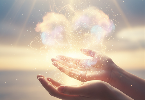 hands releasing symbolic control