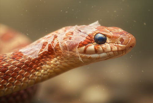 snake shredding skin