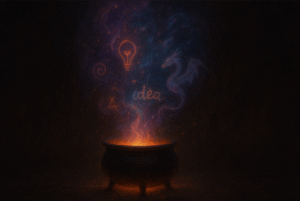 a magic cauldron