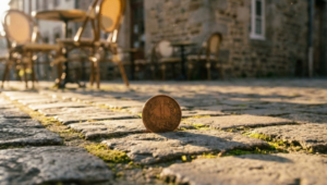 a coin on the street