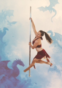 Steph Pole with dragons