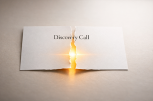 a teared discovery call note 