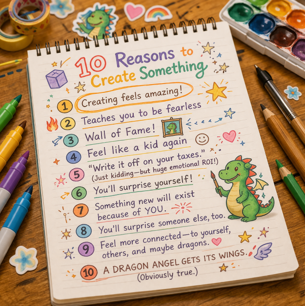 10 Reasons to Create Something Today (Backed by Psychology, Science and Dragons)