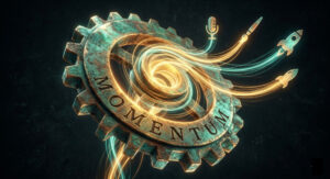 A gear with word momentum