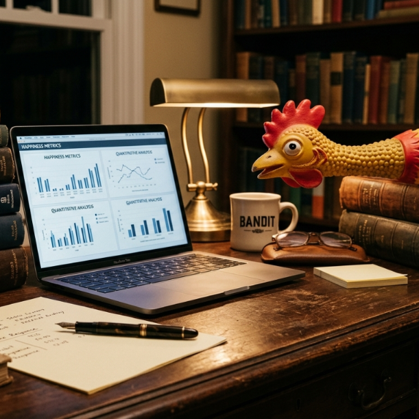 The Happiness Bandit: Simple Science-Backed Happiness Habits That Actually Work (and One Rubber Chicken)